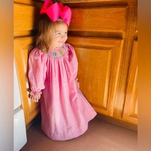 Be Mine Lady Bug Smocked Dress 4T